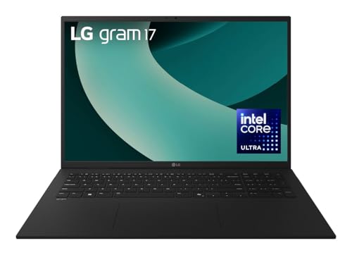 LG Gram Notebook 2025 - Ordenador portátil de 17 pulgadas, Intel Core Ultra 7 (32 GB de RAM, 2 TB SSD, Intel Arc Graphics, Windows 11 Home, Bluetooth 5.3, 2 puertos Thunderbold 4), color negro