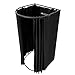 VEVOR Fitting Room, Portable Dressing Room with Thick Polyester Curtains, Privacy Space with Shading Curtain and a Hook, for Boutique, Mall, Tailor's Store & Outdoor Activity (39 x 37 x 79 in, Black)