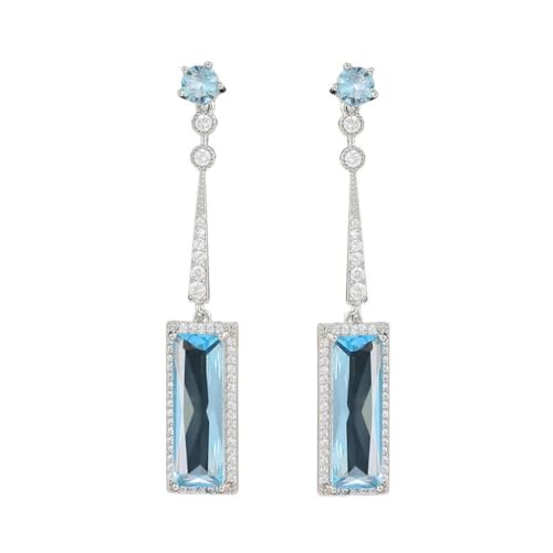 Boucles d'oreilles pampilles rectangulaires pour sublimer vos soirées mondaines