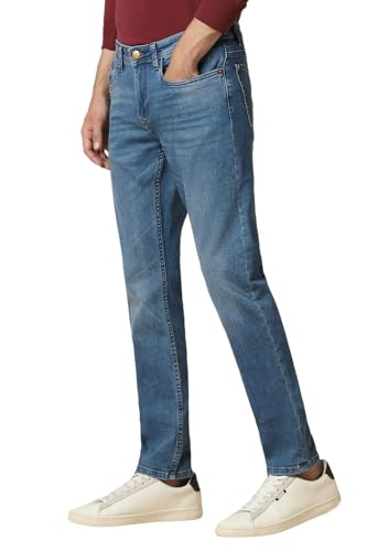 Image of Allen Solly Men's Slim Fit Mid Rise Jeans