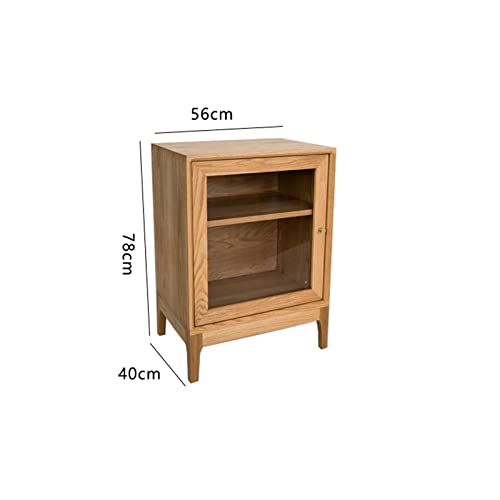 Mueble para vino de madera con puerta y estante de 2 niveles miniatura 3