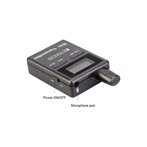 Retekess TT105 2.4G Dispositivo de escucha asistida, equipo de traducción para iglesia, escuela, fábrica y capacitación, 50 canales, estuche de carga de 40 ranuras, 2 transmisores y 38 receptores miniatura 6