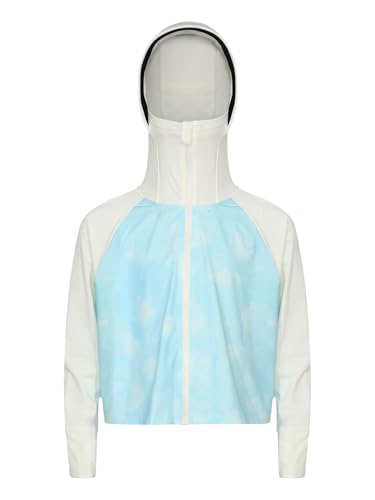 Kids Unisex Sun Protective Hooded Jacket Long Sleeve Lightweight Outdoor Vacation Travel Beach Coat