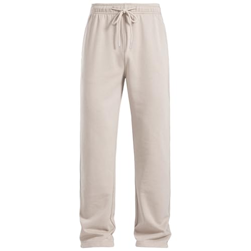 Pantalon décontracté à jambe droite pour homme en coton mélangé