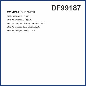 PG Diesel Fuel Filter DF99187 | Fits 2015 Volkswagen Passat, Jetta, Golf SportWagen, Golf, Beetle, 2015-2016 Audi A3