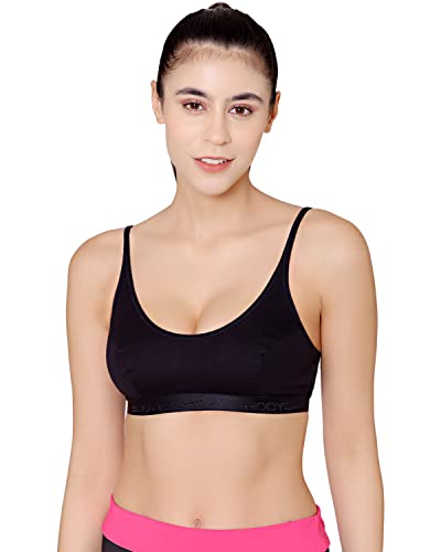 Image of BODYCARE Women's Cotton Spandex Pack Of 2 Sports Bra - E1608BS