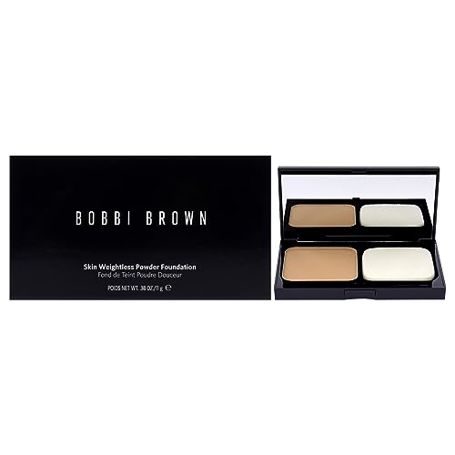 Image of Bobbi Brown Skin Weightless Powder Foundation - W-064 Honey For Women 0.38 oz Foundation