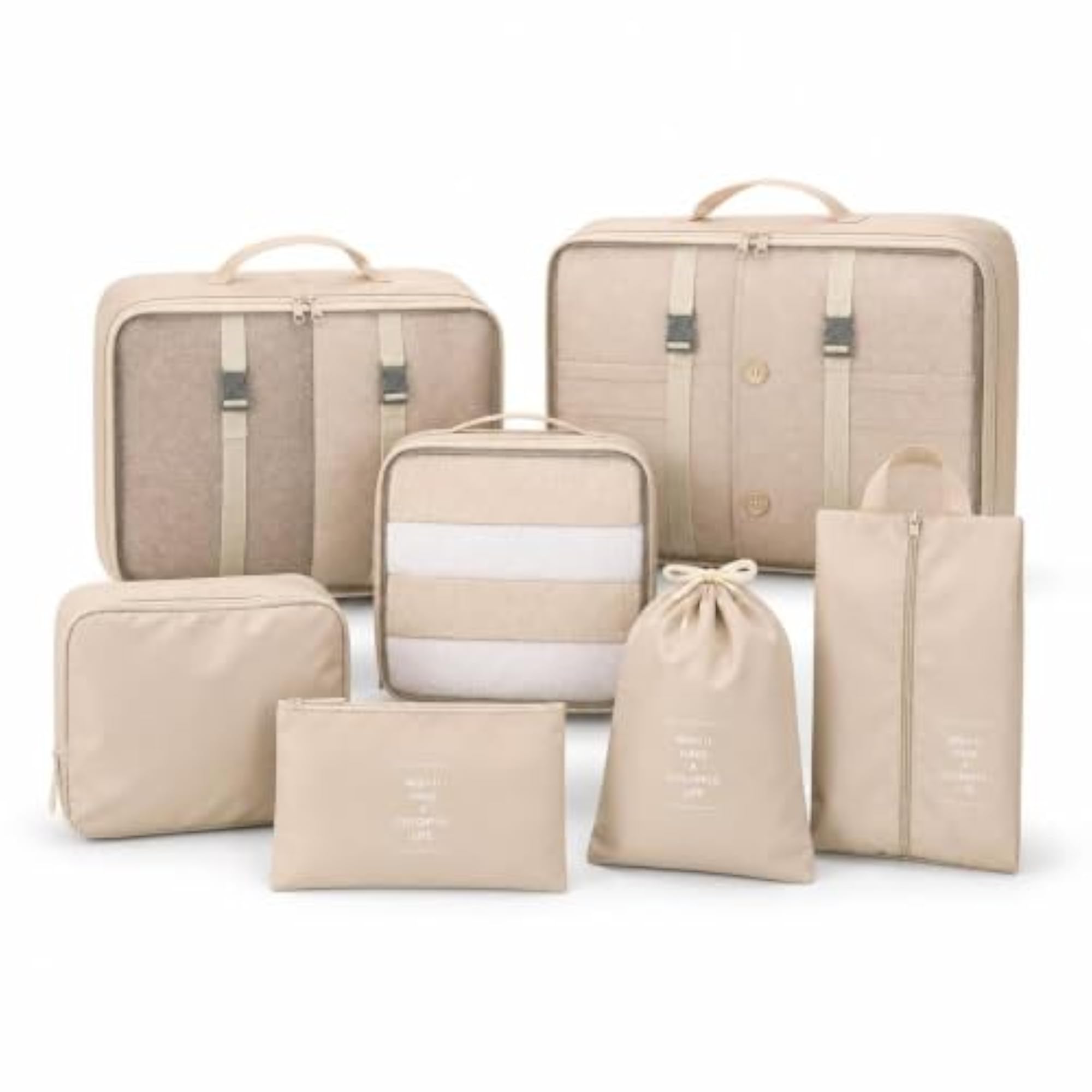 Travel Packing Cubes Set of 7 for Business Trips