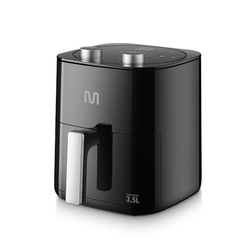 Fritadeira Elétrica sem óleo Air Fryer 3,5L 1350W 127V com Timer Sonoro Preto Multi - GO229