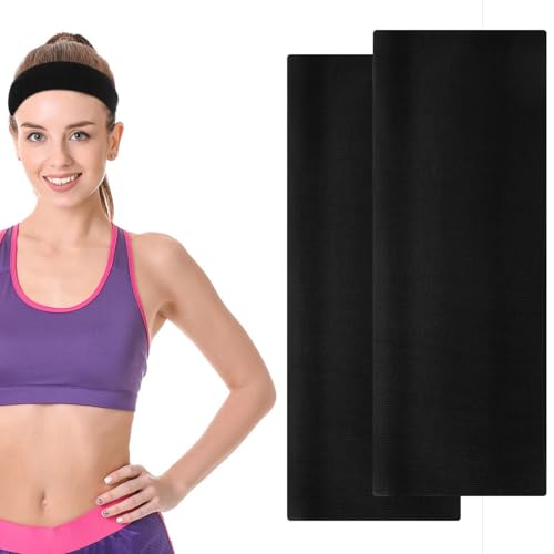 Telooco 2 Stück Breit Stirnbänder für Damen 6,5 cm Elastisch...