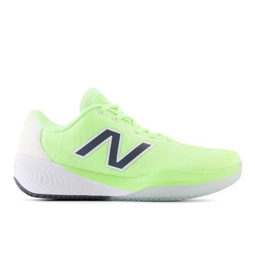 New Balance New Balance Women's FuelCell 996v5 Clay Tennis Shoe, Bleached Lime Glo/White/Graphite, 5 W