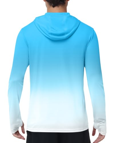 Image of Roadbox Men's UPF 50+ Zip Up Sun Hoodie, UV Protection Lightweight Jacket