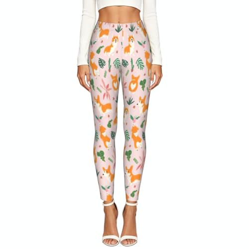 Leggings elasticos de corgi mallas de mujer largas para yoga y fitness 2