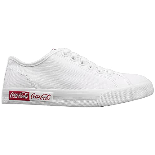 Tênis Coca-Cola Shoes, Blend Basic, Unisex, Branco, 36