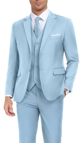 Men's Suit Slim Fit 3 Piece Suits for Men Two
