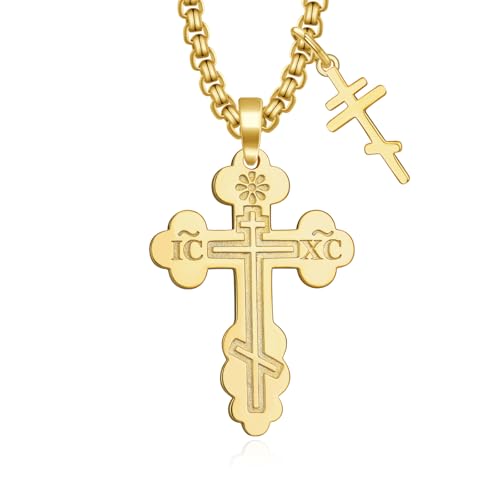 925 Sterling Silver Cross Necklace for Men Women Religious Amulets Jewelry Gifts