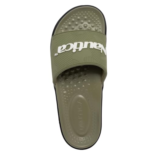 Image of Nautica Men's Athletic Cushioned Casual Slip On Shower Pool Beach Slide Sandals