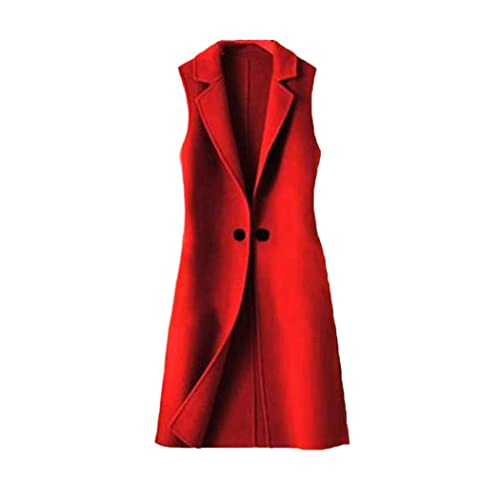Chaleco de lana rojo 3XL para abrigar el torso sin perder movilidad en otoño