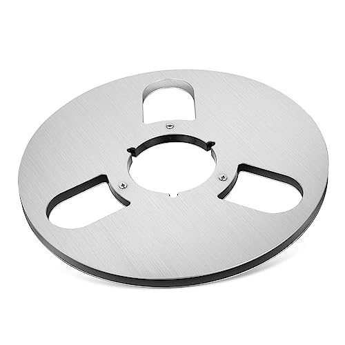 Balacoo Empty Tape Reel Aluminum Alloy Spool for Tape Recorder Accessories for Organizing Tapes and Wires Reliable and Practical Design for Recording Equipment