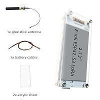 2,13 Zoll LoRa E-Ink Display Modul, ESP32-S3 USB C Mit SX-1262 LoRa ESP32 Support WiFi BLE Meshtastick für Arduino (Mit Acrylschale + Antenne) – Ansicht 7
