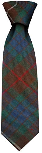 Cravate Fraser Hunting Ancient Tartan en pure laine légère d'Écosse haut de gamme