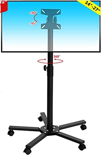 Soporte móvil ajustable en altura para TV de 23 a 60 pulgadas miniatura 1