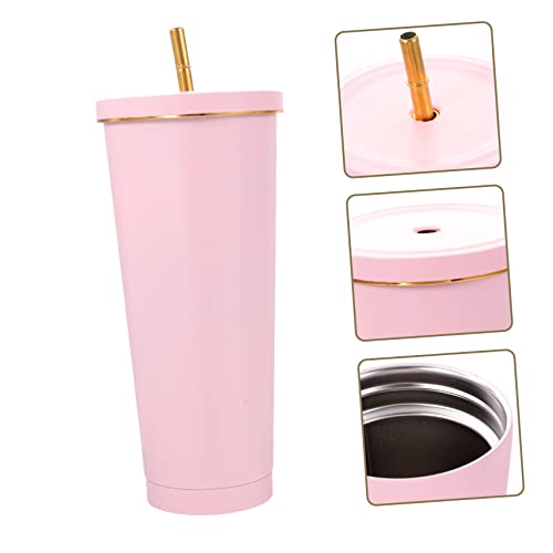PRETYZOOM Copo Com Canudinho Para Viagem Garrafa De Água Copo Com Tampa E Canudo Canudos Gelados Cop