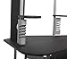 Calico Designs Arch Tower Corner Computer Tower Multipurpose Home Office Computer Writing Desk - Silver / Black, 50510