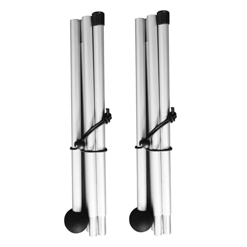 Poteaux de bâche télescopiques en alliage d'aluminium léger 8 sections