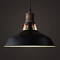 CLAXY Ecopower Industrial Barn Mini Metal Pendant Light 1 Light Hardwired for Kitchen Loft Restaurant Bar