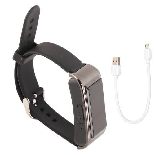 Reloj con Grabadora de Cámara, Pulsera con Grabadora de Cámara a Prueba de Sudor Activada por Voz con Reducción de Ruido HD para Reuniones y Discursos (64G)