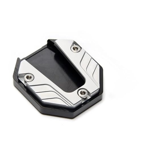 Support latéral de béquille de moto en alu CNC silver pour une stabilité optimale