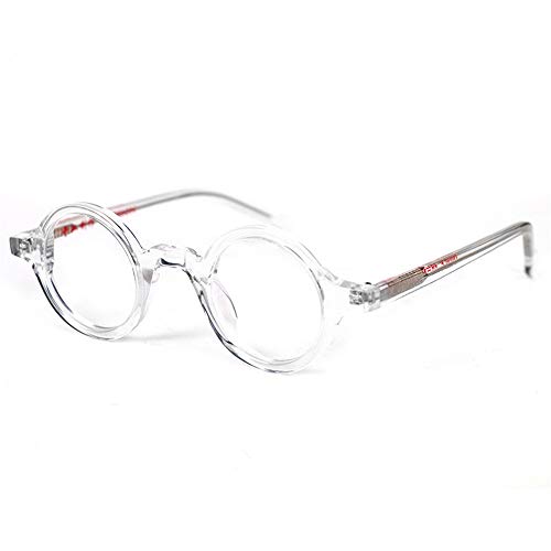 Image of Hand Made Small Vintage Round Eyeglass Frames Full Rim Acetate Glasses B002
