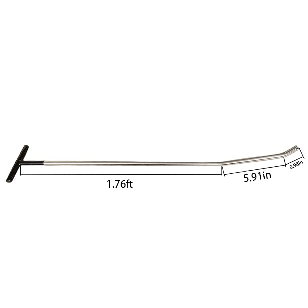 Zestaw prętów do usuwania wgnieceń (18 sztuk), wymienny pręt z podwójnym zagięciem - średnica 12 mm (12 mm) z haczykami S, narzędzie ręczne do naprawy wgnieceń bez lakieru do karoserii samochodu,