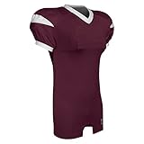 CHAMPRO Backer Football Game Jersey, Adult 2X-Large, Maroon, White