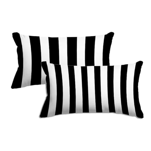 Fundas cojines para cama y sofá modernos juego decorativo de rayas 40x60 cm 2