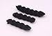 Set of 3 Magic Hair Styling Styler Hot Hair Donut Bun Ring Styler Maker (1 large+2 small) (Black)