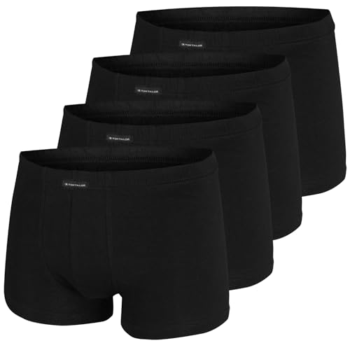 Bóxer TOM TAILOR x4 para hombre calzoncillos de algodón negro talla 2XS