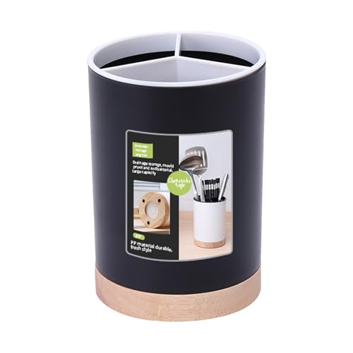 Escurrecubiertos – Cesta para utensilios | Soporte para palillos de cocina | Almacenamiento y organización | Cestas de drenaje rápido de escritorio para organización de lápices, cortador de frutas