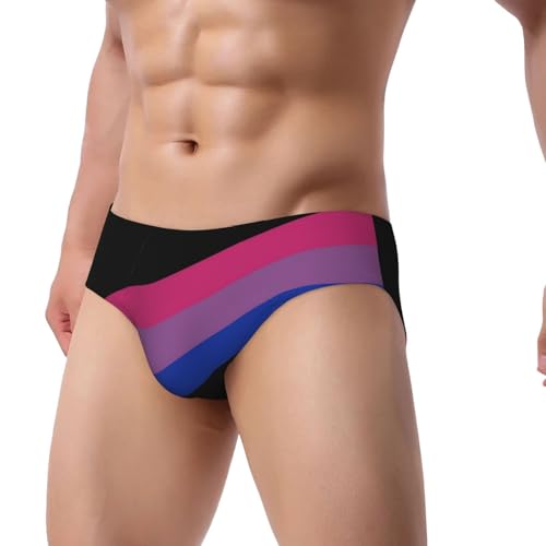 Lgbtq Bisexual Pride Men'S Brief Underwear Underpants Triangle Briefs With Pouch2