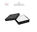 16 Pack Cotton Filled Matte Black Color Paper Cardboard Jewelry Necklace Bracelets Watch Brooches Gift Packaging and Retail Display Boxes Size- 3.5 X 3.5 X 1 Inch