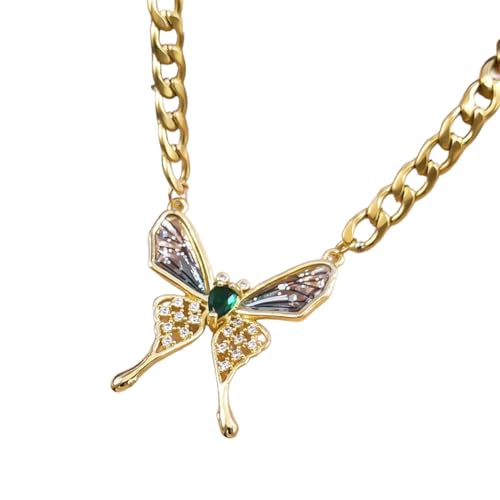 Collier Ras du Cou Papillon Anti-Ternissement en Acier Inoxydable