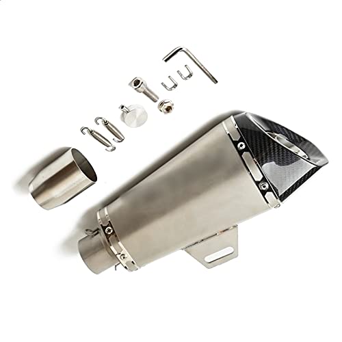 YKSM pour Yamaha XV 950 Racer TDM 900 MT-125 MT125 MT-01 YBR 125 YZF R15 36-51MM Tuyau D'échappement De Moto Tuyau D'échappement
