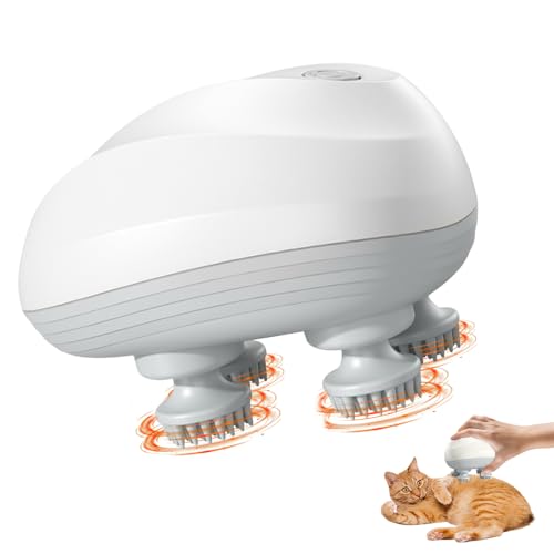 Masajeador Cuero Cabelludo Electrico, Masajeador de Cabeza Eléctrico Portátil, Masaje Cabeza con 6 Modos, 4 Cabezales de Masaje, MasajeadoR para Gatos para Masaje Corporal Completo Masajeador Cuero Cabelludo Electrico, Masajeador de Cabeza Eléctrico Portátil, Masaje Cabeza con 6 Modos, 4 Cabezales de Masaje, MasajeadoR para Gatos para Masaje Corporal Completo