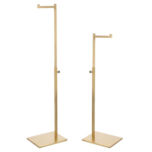OLegei Set of 2 Handbag Display Stands Rack Adjustable Height Purse Display Holder- 7-type Hook, Shoulder Bags,Scarves, Hats