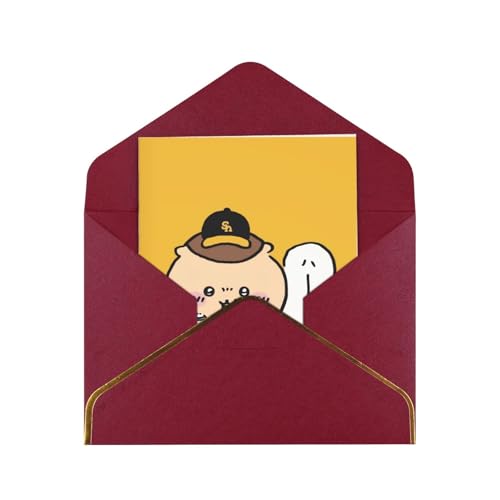 メッセージカード ちいかわ くりまんじゅう グリーティングカード かわいい 挨拶状 年賀状 感謝カード 金箔押し 封筒付き 多機能 レター用品 お誕生日 結婚式 記念日 職場 バレンタイン 人気 贈り物 プレゼント