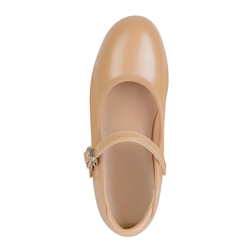 Linodes Economy Unisex-Child Easy Slide Buckle Tap Shoe for Girls and Boys Maryjane Dance Flat4