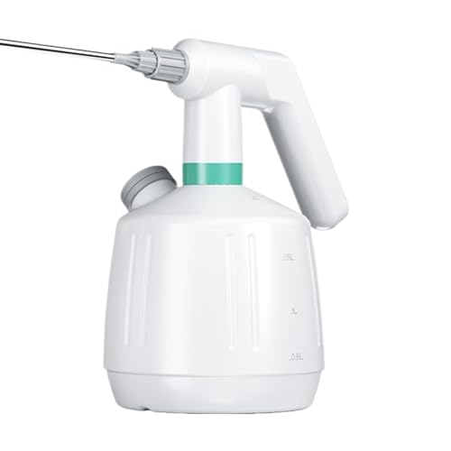 Pulverizador de agua eléctrico – Pulverizador alimentado por batería recargable | 2L funciona con pilas para interiores y exteriores, patio, jardinería, limpieza de plantas fertilizantes