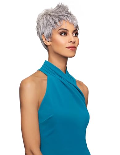 Foxy Silver Kaya Wig, Stylish Wigs, Natural-Looking Synthetic Wig for