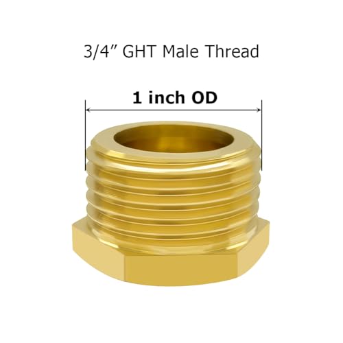 Hooshing 3PCS Garden Hose End Cap Plug 3/4" GHT Male Thread Garden Irrigation Pipe Fittings Water Tubing Stopper - Image 3
